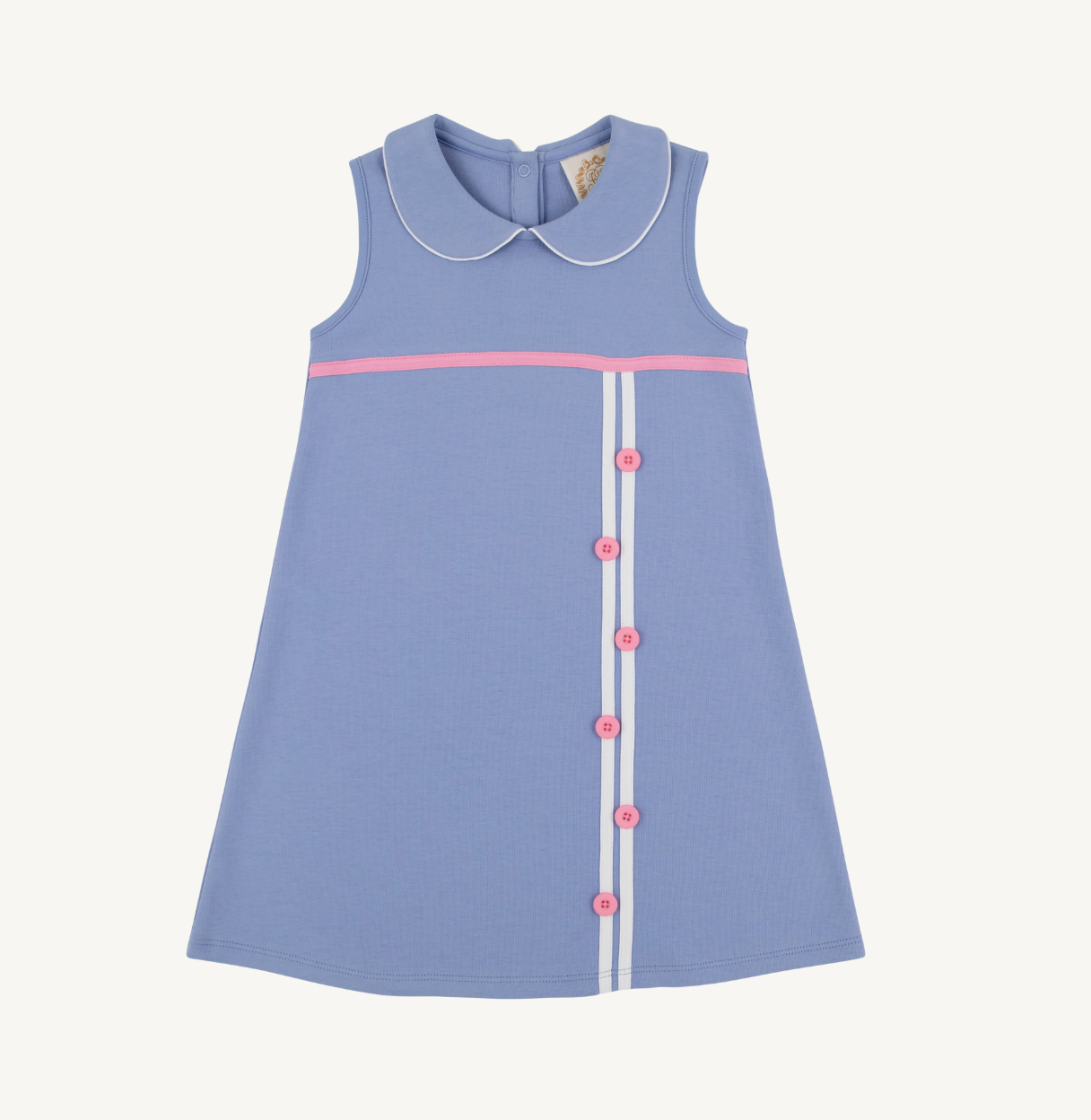 Luanne's Lunch Dress - Knit - Park City Perwinkle/Worth Ave White/Hamptons Hot Pink from Anderson Parker