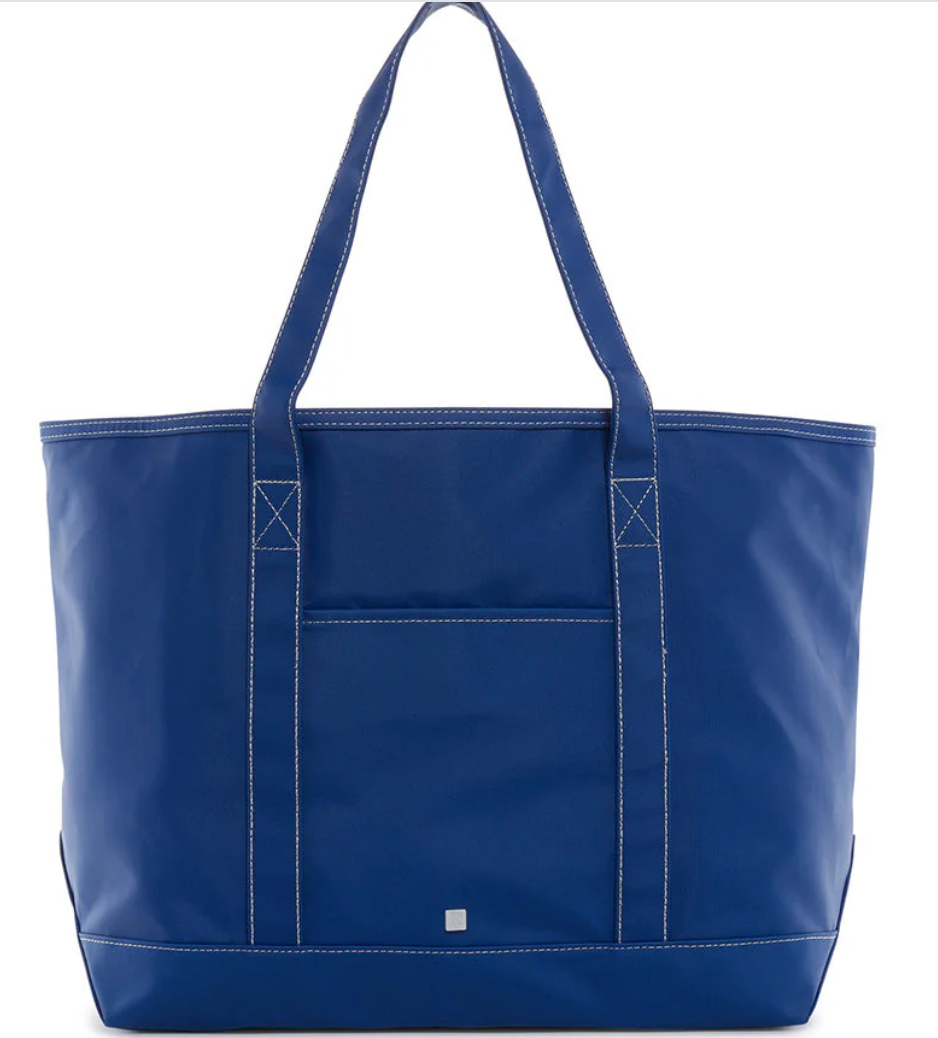 Maxi Tote - Coated Canvas Large Blue Bell from Anderson Parker