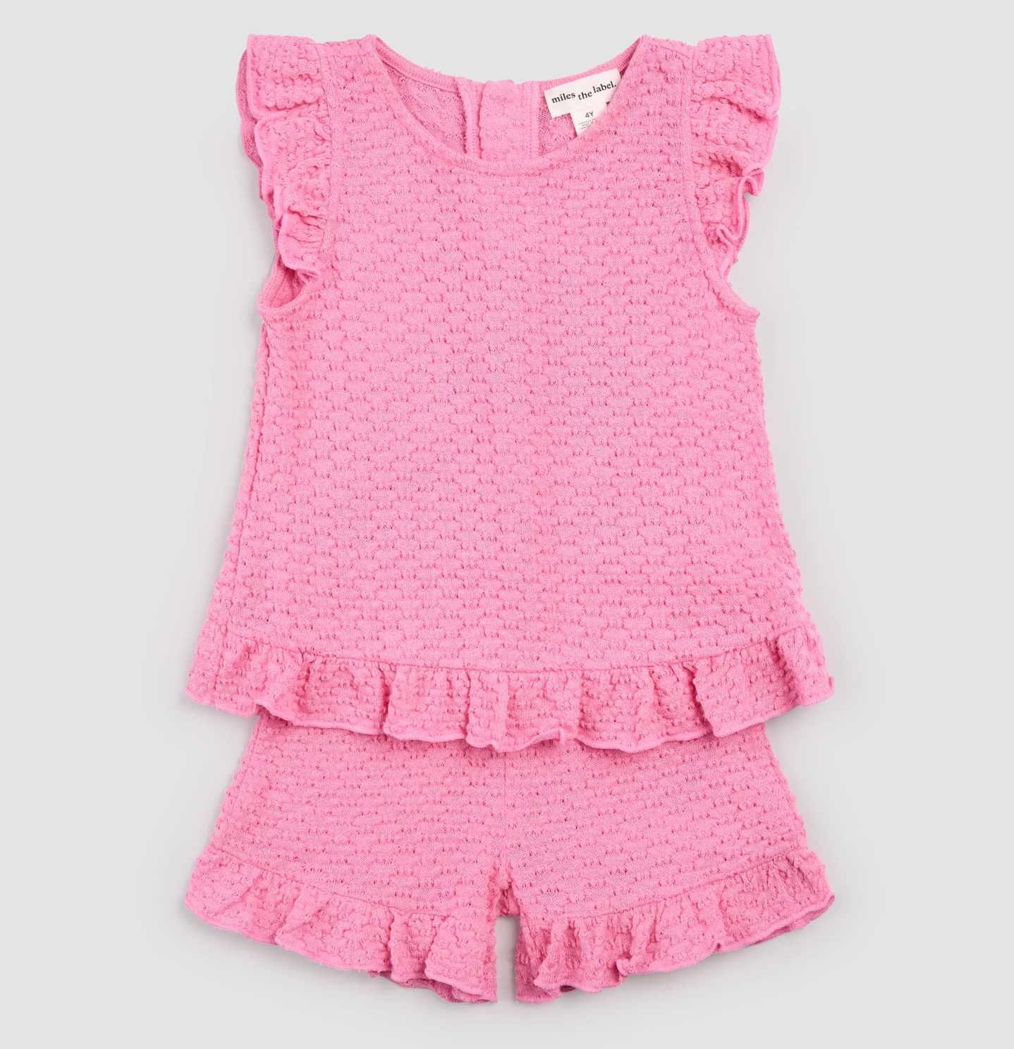 Magenta Ruffled Short Set from Anderson Parker