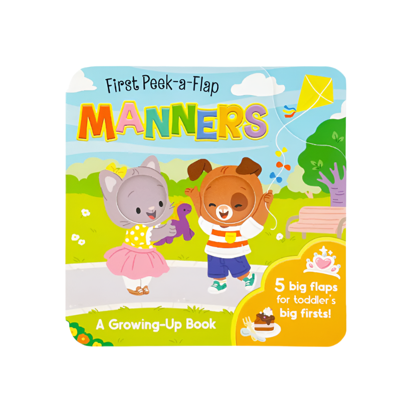 Manners First Peek-A-Flap Interactive Board Book from Anderson Parker