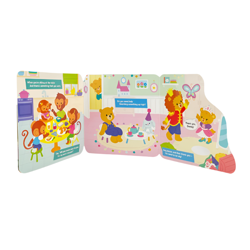 Manners First Peek-A-Flap Interactive Board Book from Anderson Parker