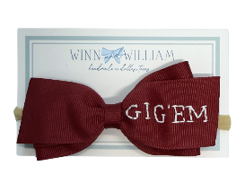 Maroon LOTTIE w/Nylon "GIG 'EM" from Anderson Parker