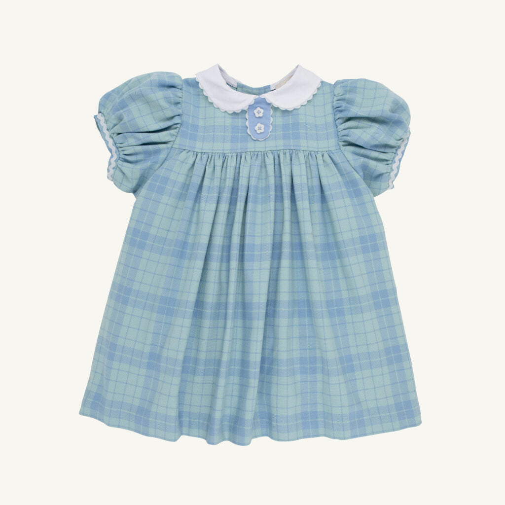 Mary Dal Dress - Woven Yarn - Audubon Park Plaid/Sarasota Sky from Anderson Parker