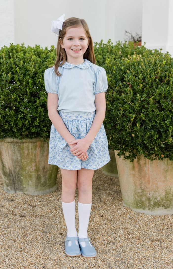 Mia Skirt Set - Ava Blue Floral from Anderson Parker