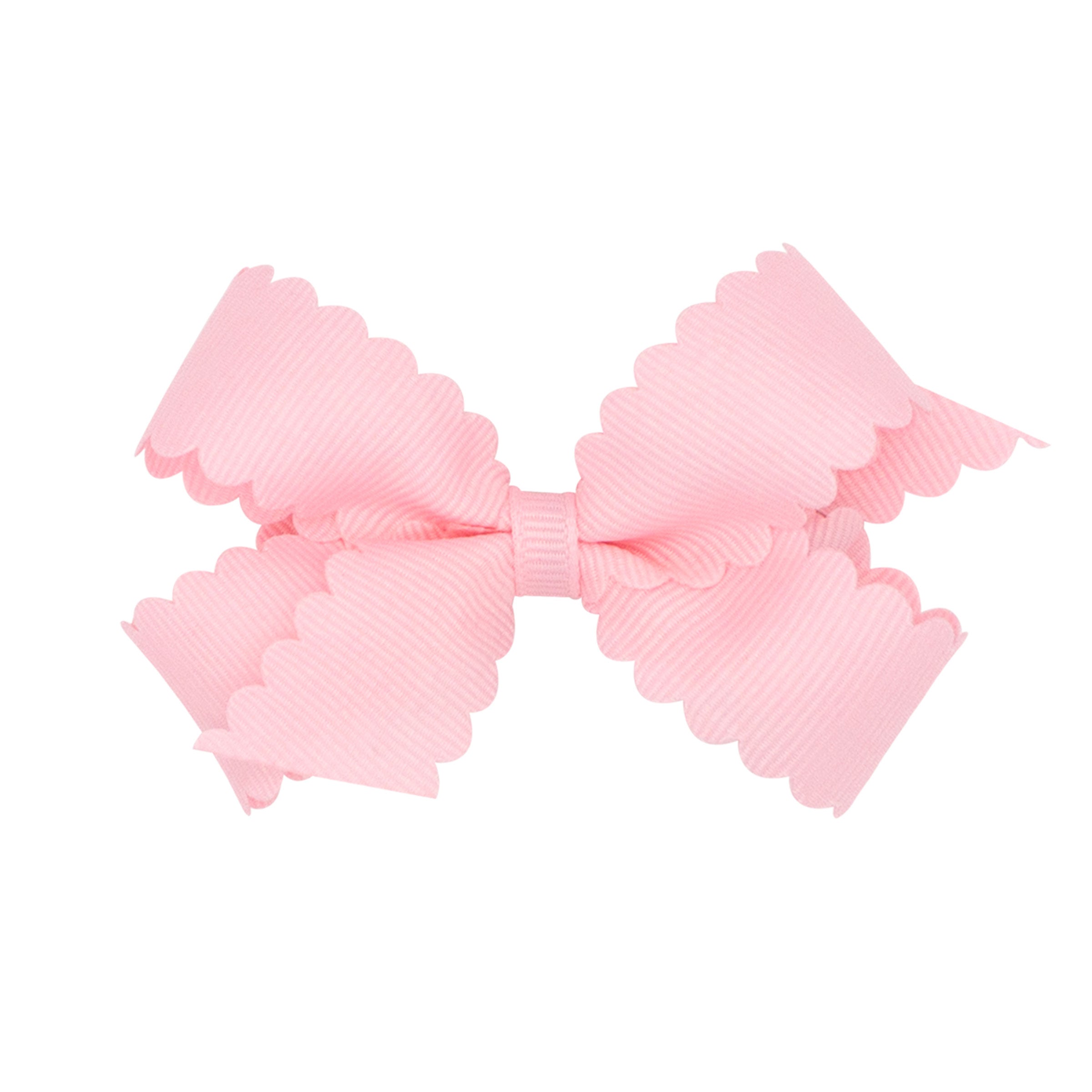 Mini Grosgrain Hair Bow with Scalloped Edge from Anderson Parker