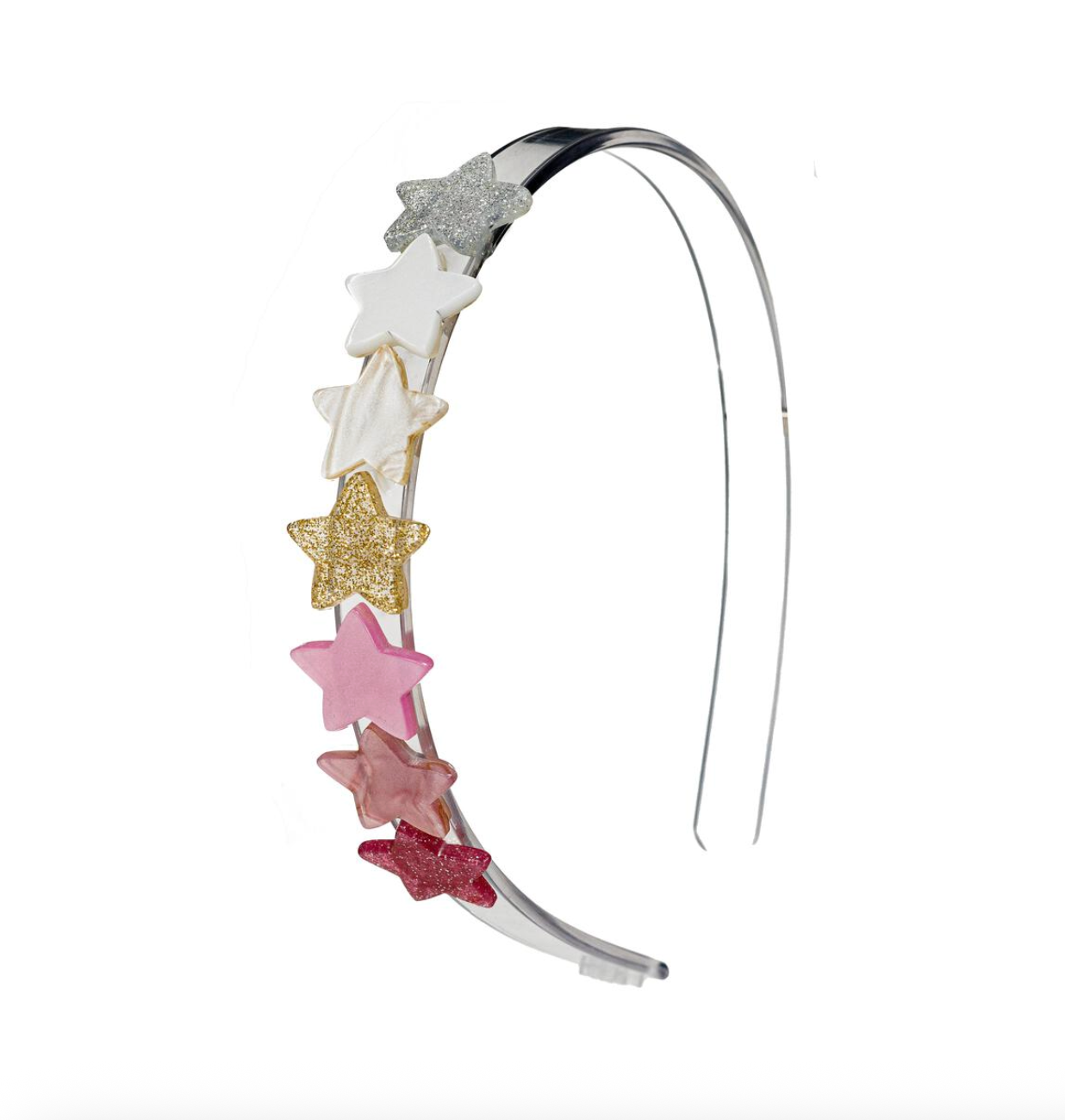 Mini Stars Pearlized Pink Headband from Anderson Parker
