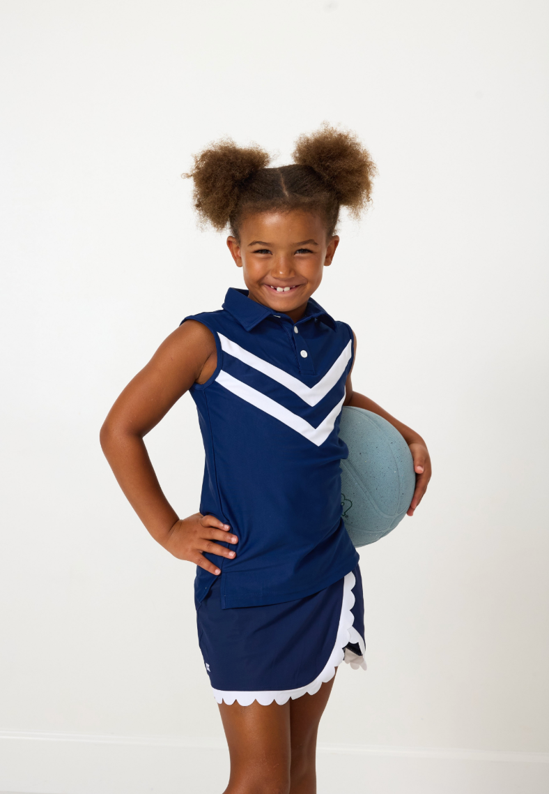 Navy Cheer Top from Anderson Parker