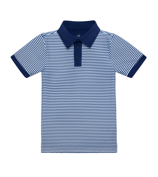 Navy Thin Stripe Polo Shirt from Anderson Parker