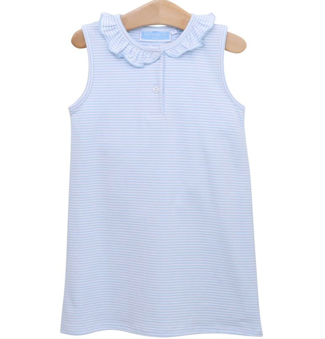 Nora Dress - Light Blue Stripe from Anderson Parker