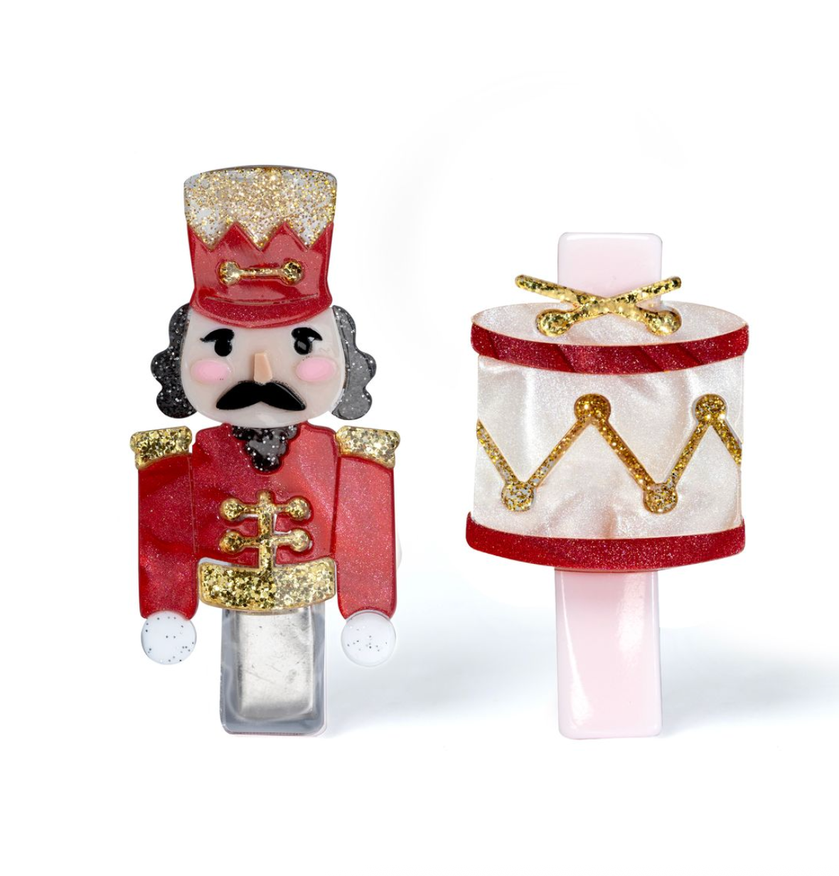 Nutcracker Drum Red Hair Clips from Anderson Parker