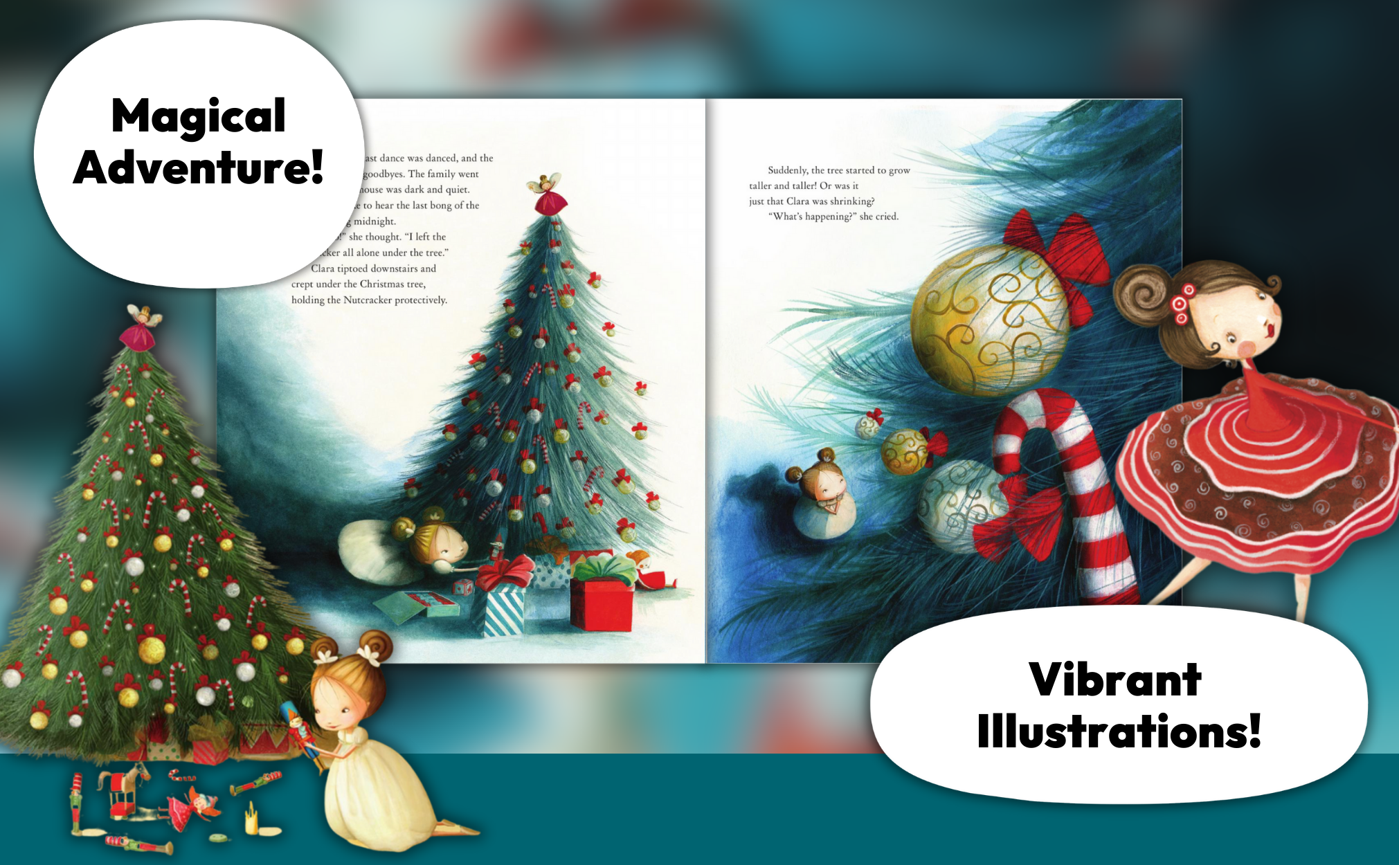 Nutcracker Large Hardcover Classic Christmas Picture Book from Anderson Parker