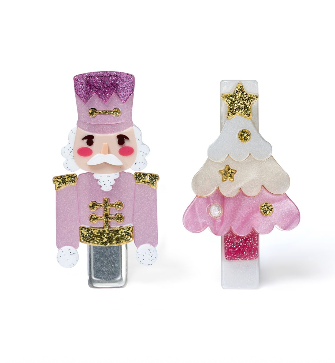 Nutcracker Tree Pink Hair Clips from Anderson Parker