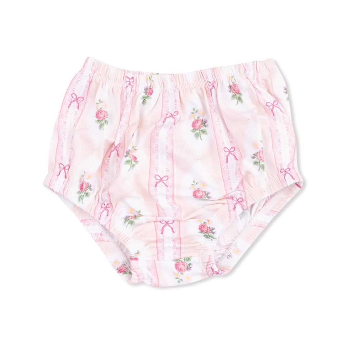 Ogee Lace Floral - Box Pleat Dress W/ 3/4 Sleeve + Peterpan Collar & Diaper Cover from Anderson Parker