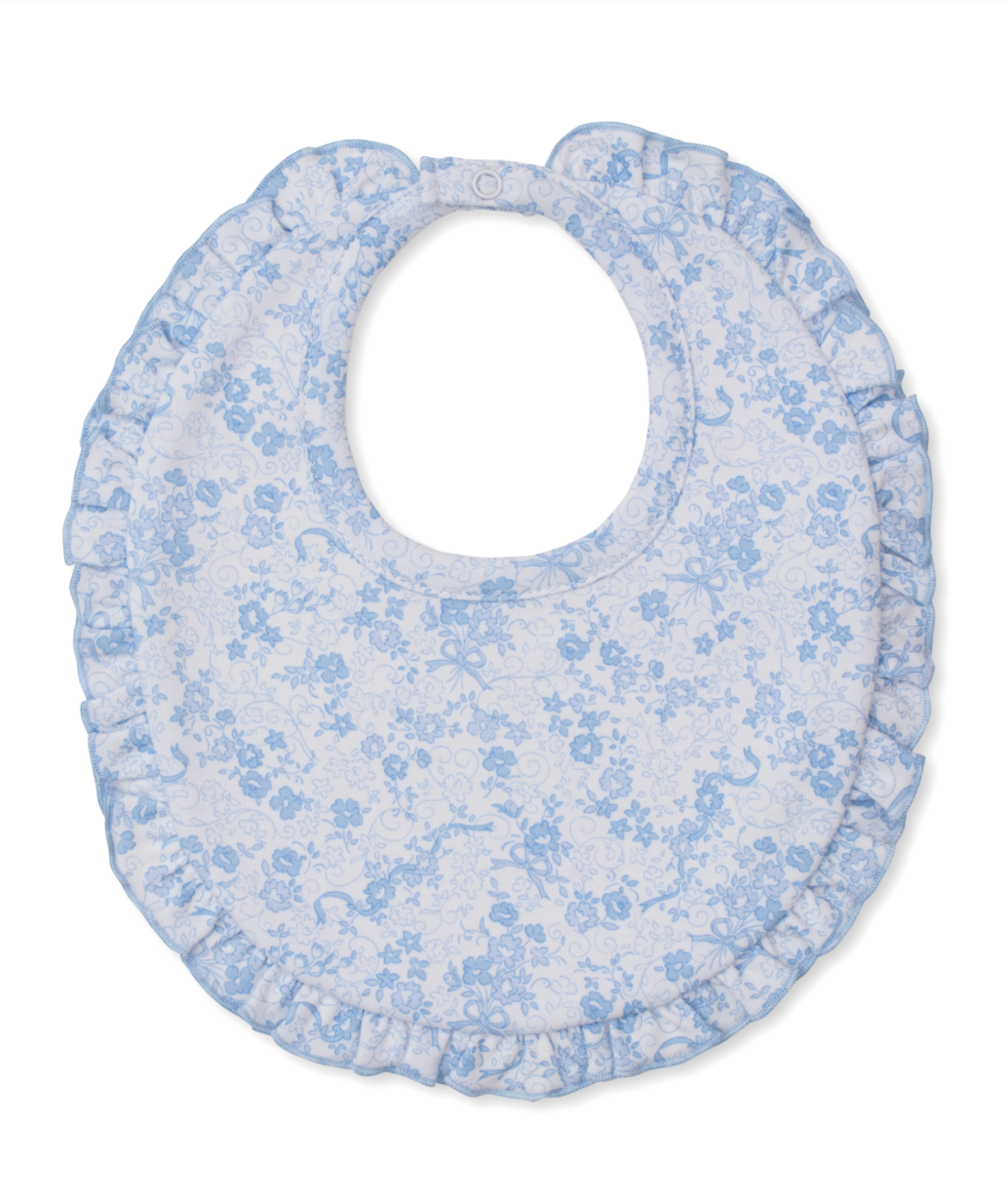 Old English Roses Bib - Blue from Anderson Parker