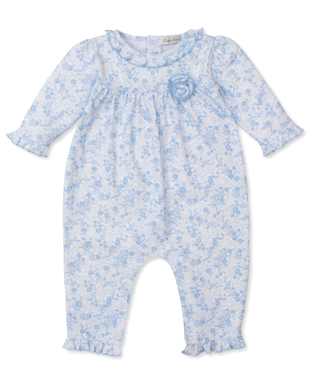 Old English Roses Playsuit - Blue from Anderson Parker