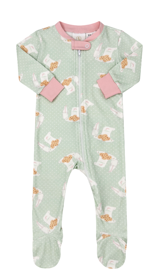 Once Upon a Time Footie - Baking Spirits Bright - Pink from Anderson Parker