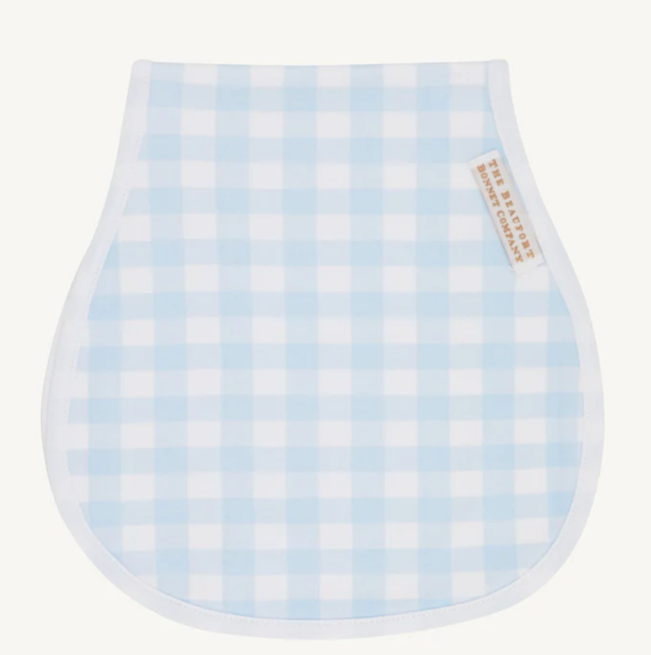 Oopsie Daisy Burp Cloth - Buckhead Blue Gingham with Worth Avenue White from Anderson Parker