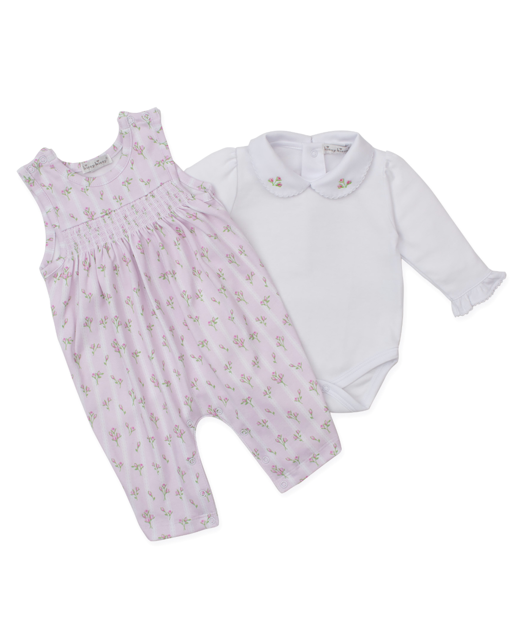 Overall Set - Ribbon Stripe Bouquets - Pink from Anderson Parker