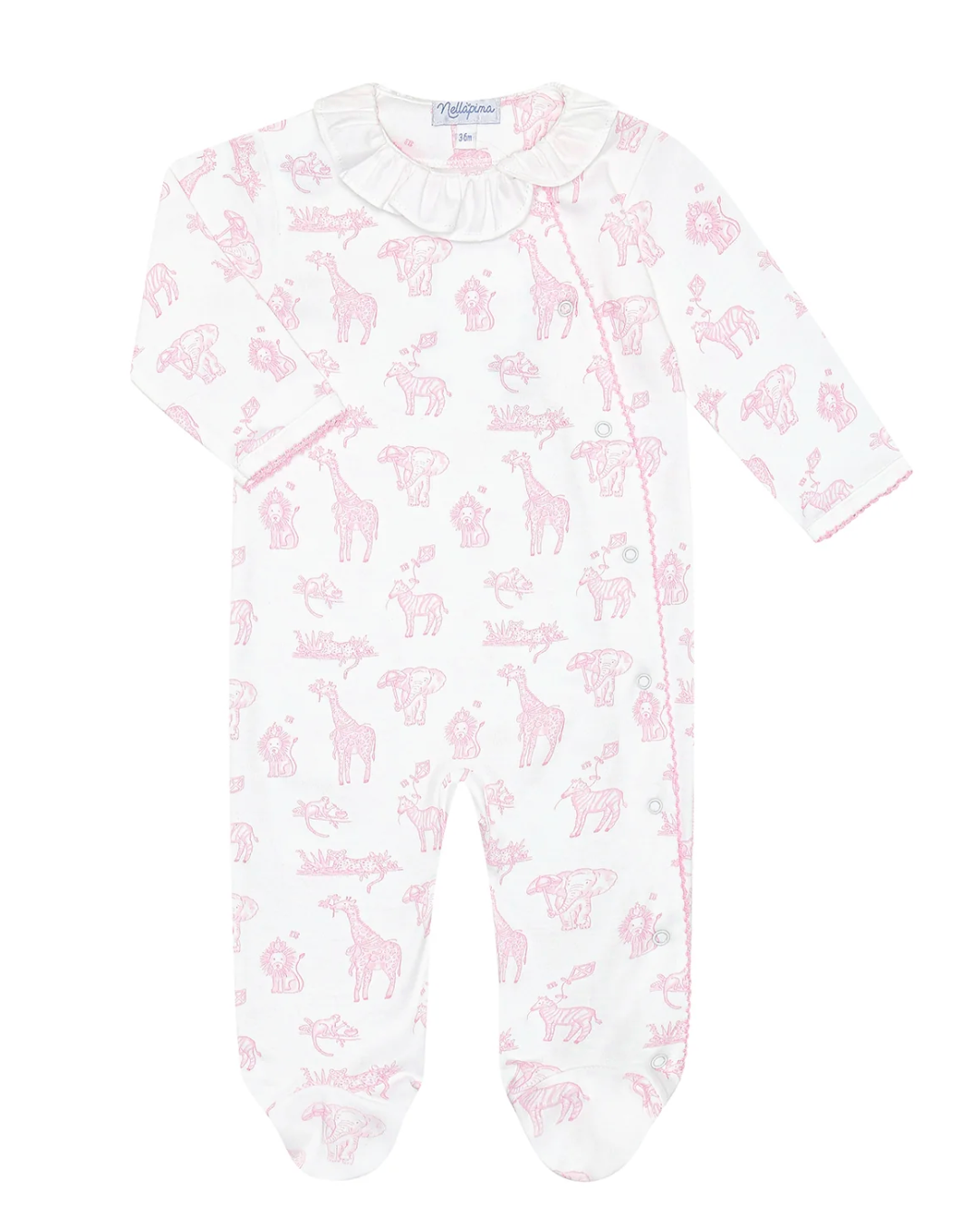 PINK SAFARI CROSSOVER FOOTIE from Anderson Parker