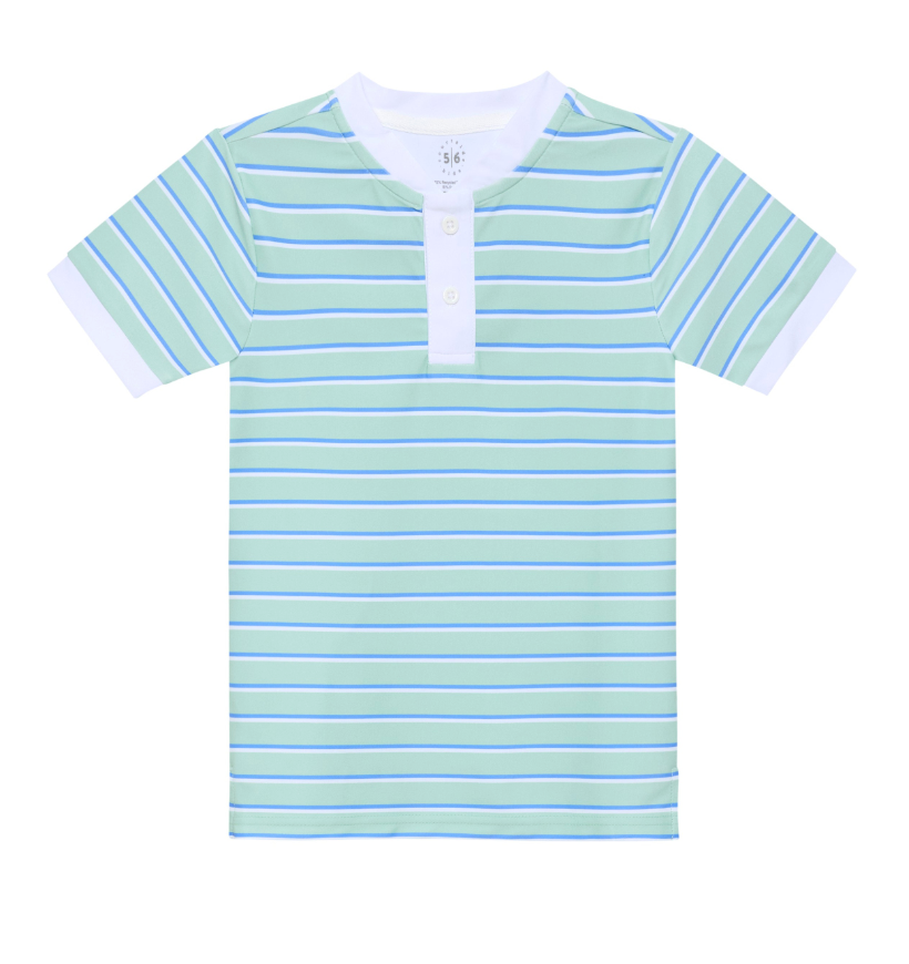Palm Green Baseline Stripe Blade Shirt from Anderson Parker