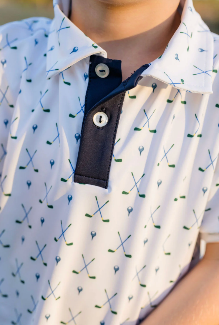 Parker Polo - Fairway Finder/Nantucket Navy from Anderson Parker