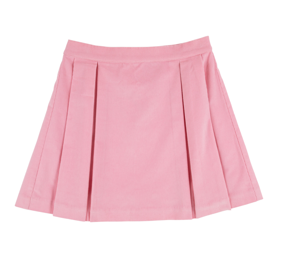 Parson Pleated Skirt - Cord - Sandpearl Pink from Anderson Parker