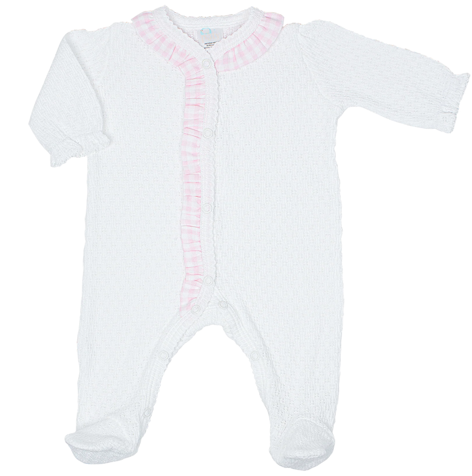 Paty Knit Footie with Ruffle from Anderson Parker