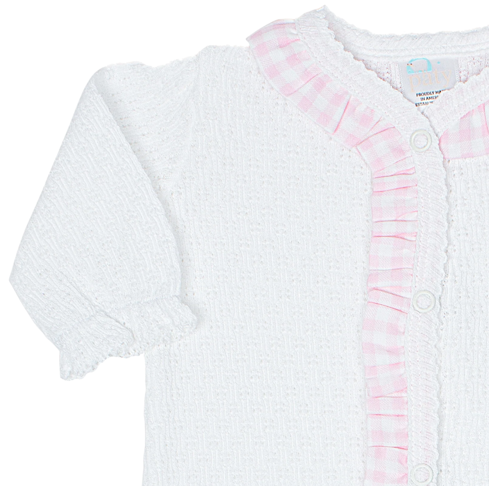 Paty Knit Footie with Ruffle from Anderson Parker