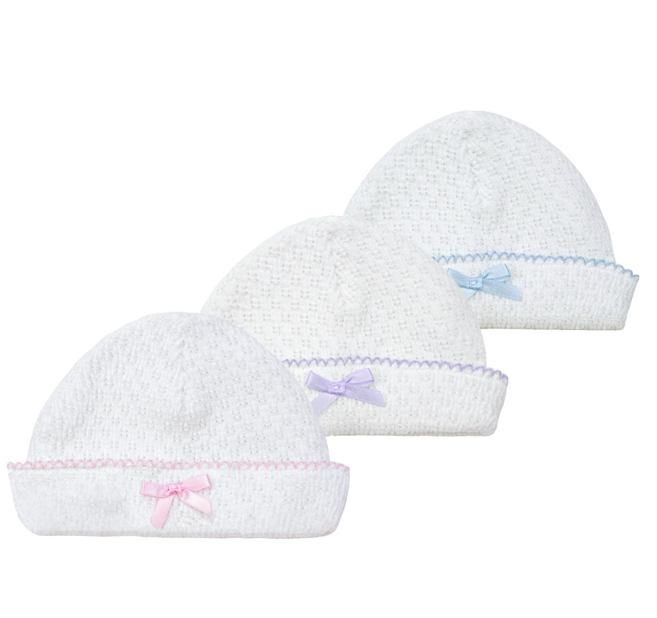 Paty Knit Saylor Beanie without bow - White from Anderson Parker