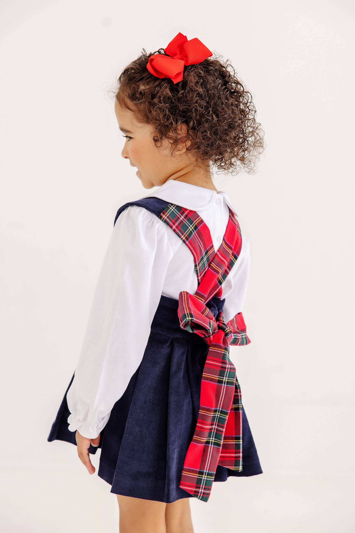 Pearl Prep Skirt - Corduroy - Nantucket Navy/Society Prep Plaid from Anderson Parker