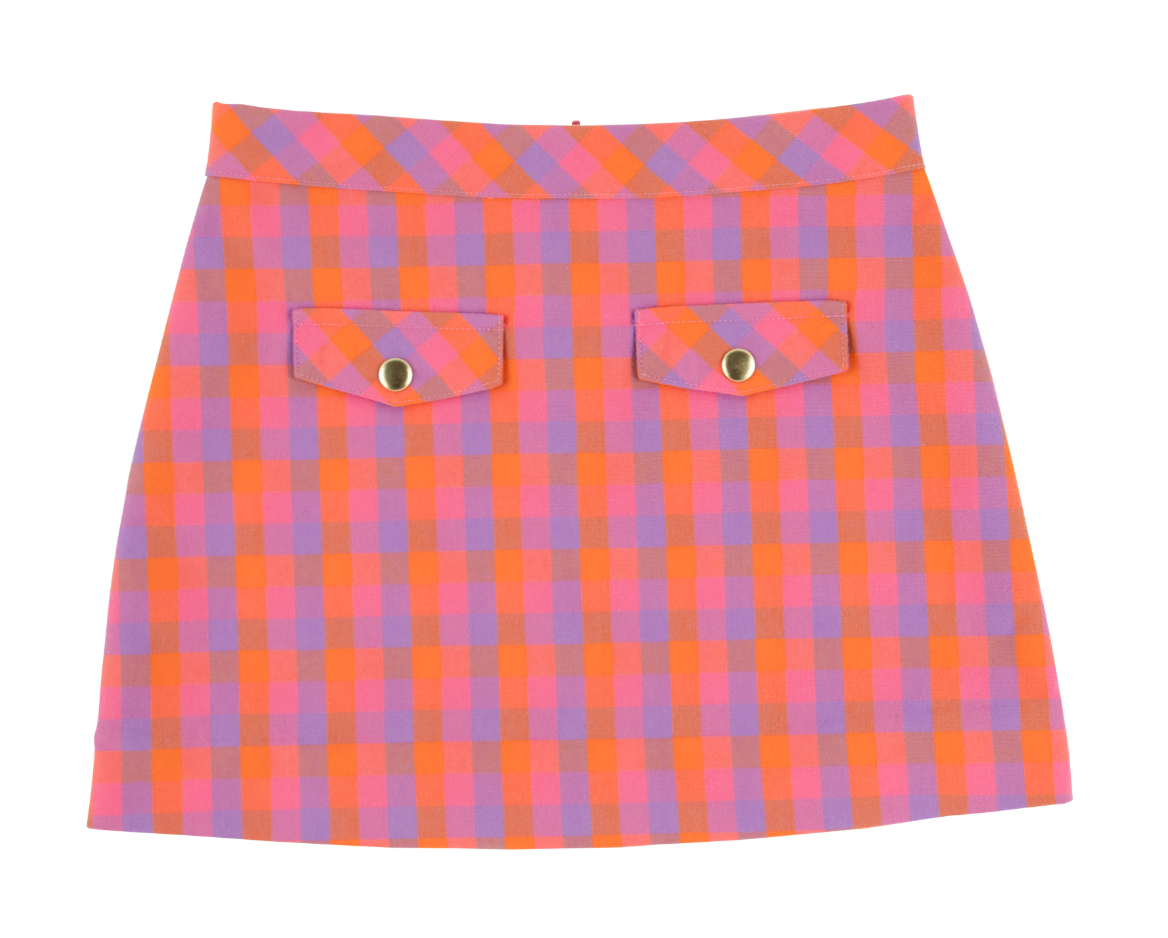 Perrin Pocket Skirt - Autumn Punch Plaid from Anderson Parker