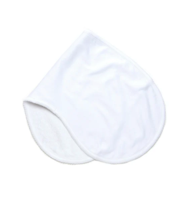 Pima Baby Burp Cloth - White from Anderson Parker