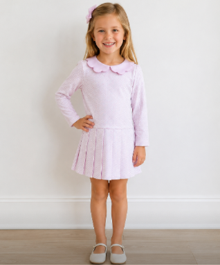 Pink Checkered Claire Dress from Anderson Parker