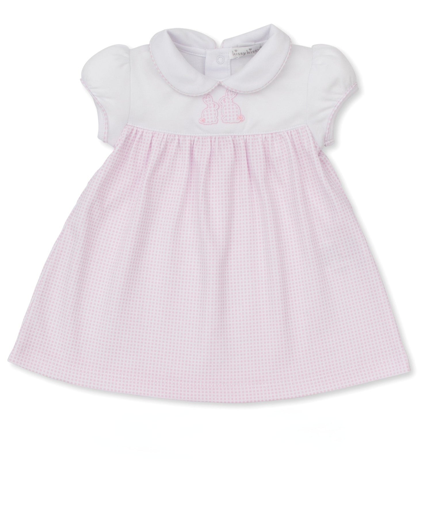Pink Gingham Bunny Dress Set from Anderson Parker