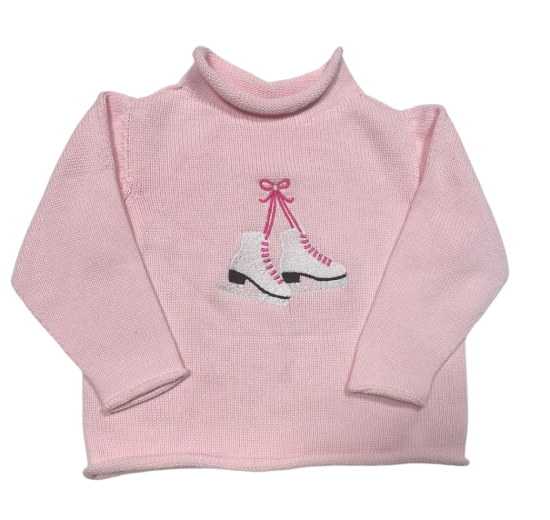 Pink Jersey Rollneck Sweater from Anderson Parker