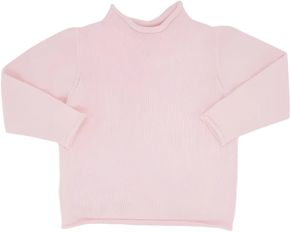 Pink Jersey Rollneck Sweater from Anderson Parker