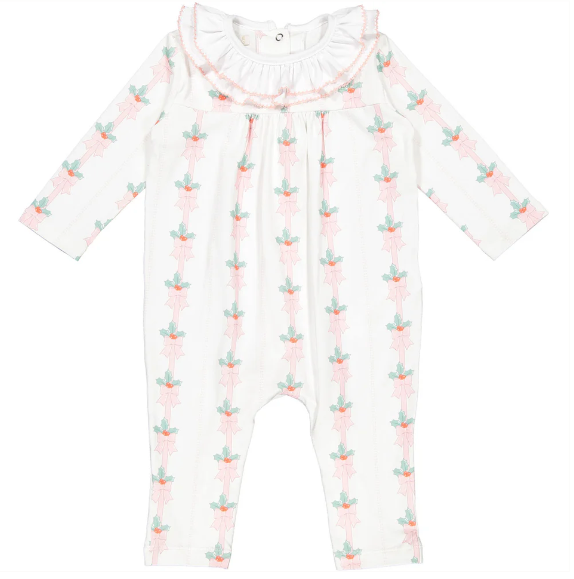 Pink Mistletoe Baby Pajama from Anderson Parker