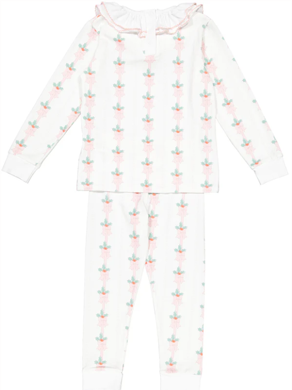 Pink Mistletoe Girl Pajama from Anderson Parker