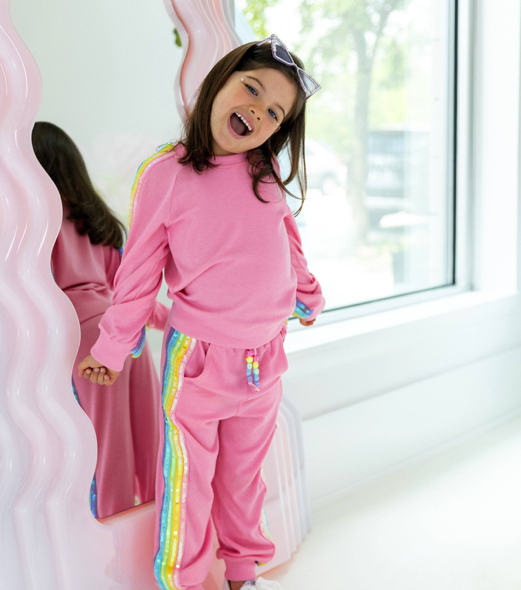 Pink Rainbow Sequin Set from Anderson Parker