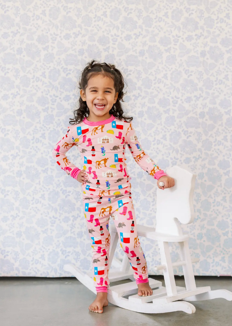 Pink Texas Forever PJ Set from Anderson Parker