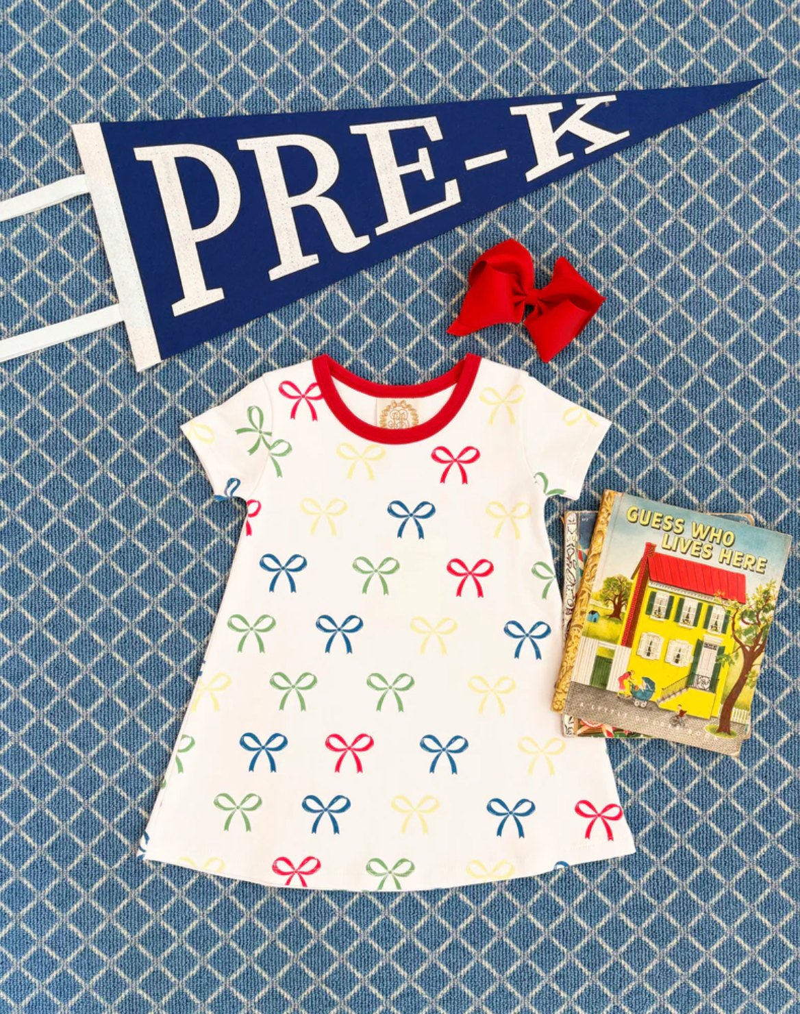 Polly Play Dress - Ribbon Reminder with Richmond Red from Anderson Parker