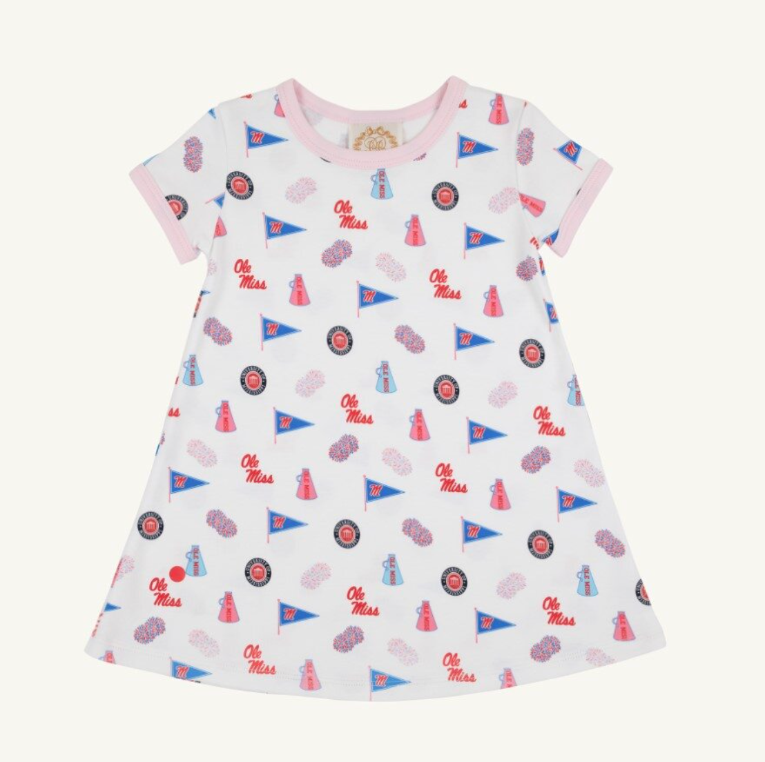 Polly Play Dress Short Sleeve - Gawsh Almighty/Palm Beach Pink from Anderson Parker