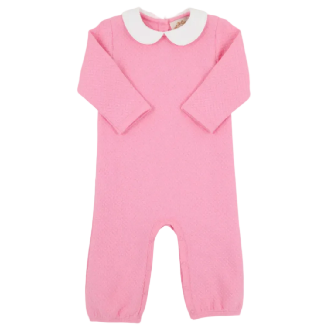 Poppy Dell Playsuit - Hamptons Hot Pink with Worth Avenue White from Anderson Parker