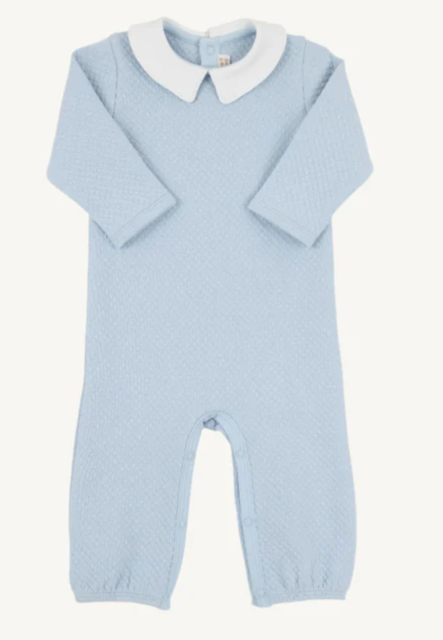 Potter Playsuit - Buckhead Blue with Worth Avenue White from Anderson Parker