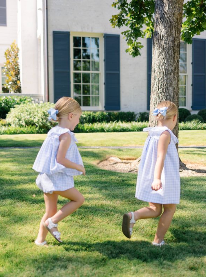 Pre-Order : Colby Check Bloomer Set - Blue from Anderson Parker