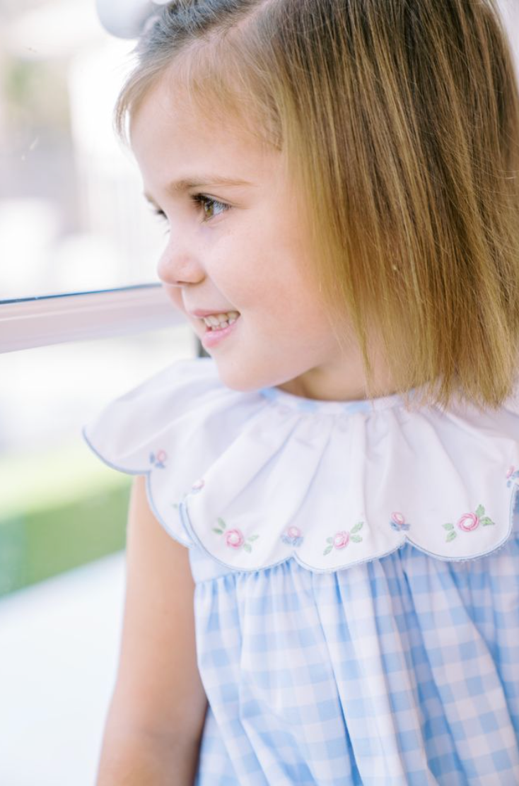 Pre-Order : Colby Check Dress - Blue from Anderson Parker