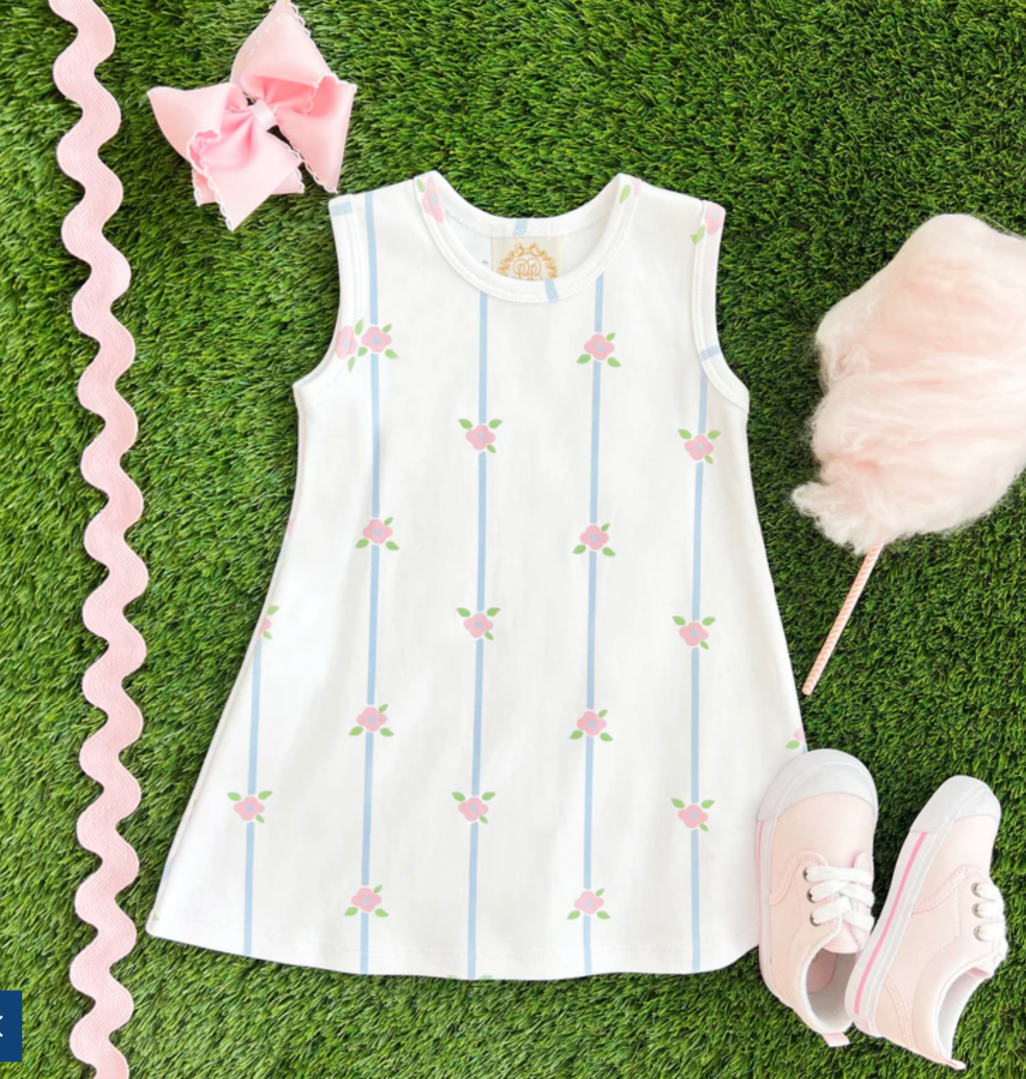 Prep Step Sneakers - Palm Beach Pink with Palm Beach Pink Stripe from Anderson Parker