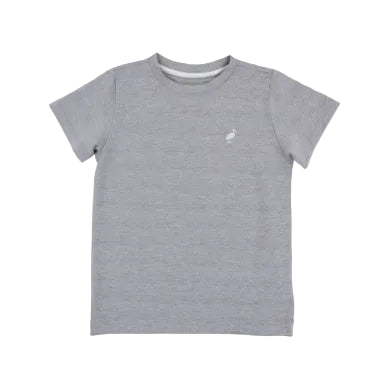 Prepletic™ Carter Crewneck - Grantley Gray (Heathered)/Worth Ave White from Anderson Parker