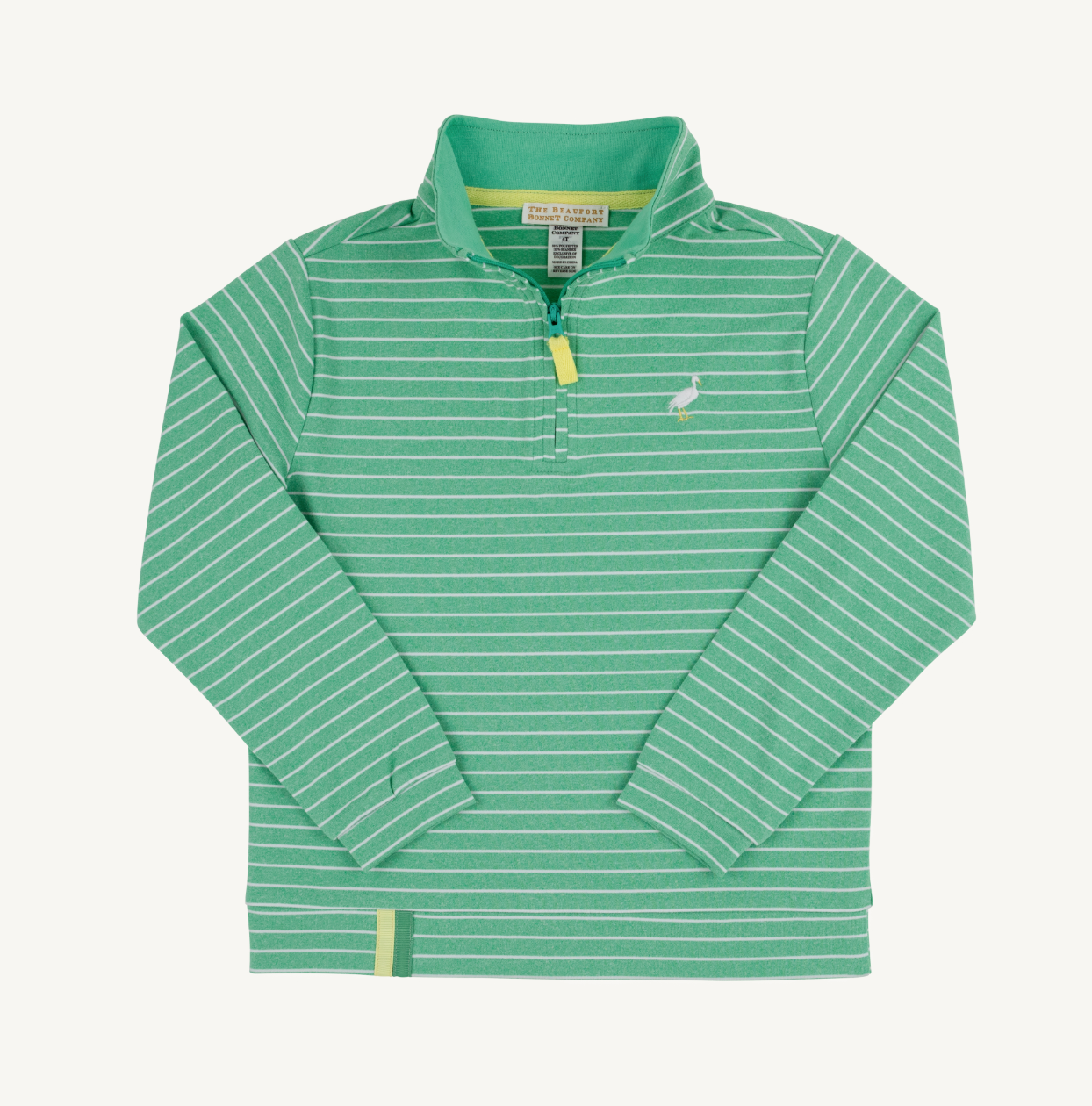 Prepletic Hayword Half-Zip - Gibson Island Green Stripe/Self from Anderson Parker