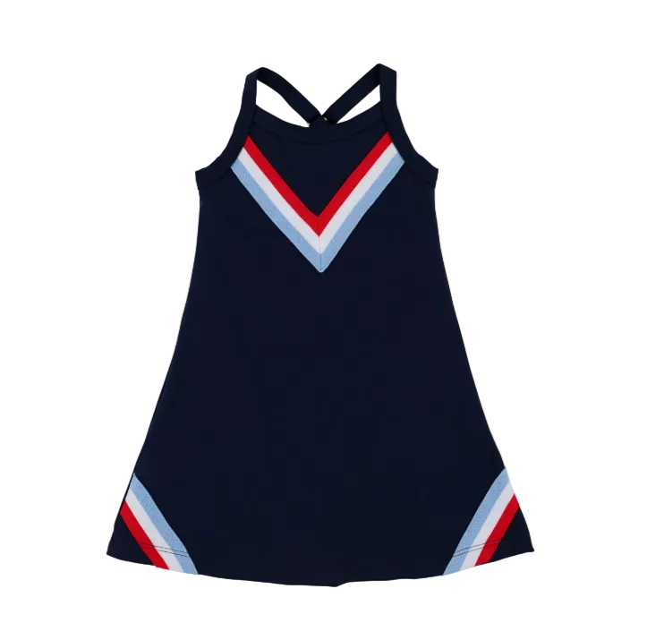 Prepletic™ Little Miss Tennis Dress - Nantucket Navy/Richmond Red/Worth Ave White/Beale Street Blue from Anderson Parker